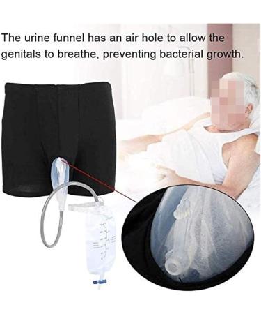 Seamless Stable Urinal System Portable Wearable Urine Bag Incontinence Pants for Men with 2 Collection Bags Leak Proof Leg Pee Holder for Elder 0116 - Buy Online on GoSupps.com