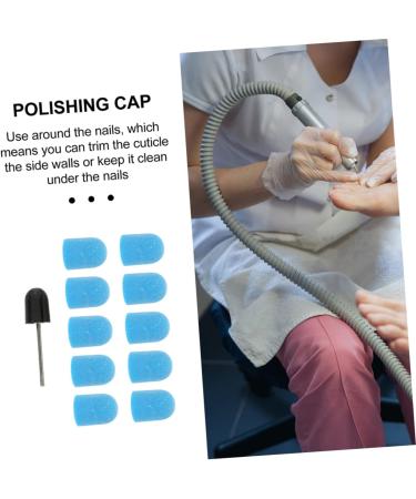 1 Set Nail Color Sand Cap Nail Drill Bit Cap Manicure Tools Callus Remover Caps Sanding Caps Electrical Tools Manicure Polishing Cap Polisher Exfoliating Inner Ring Plastic 2x1.5cm Blue - Buy Online on GoSupps.com