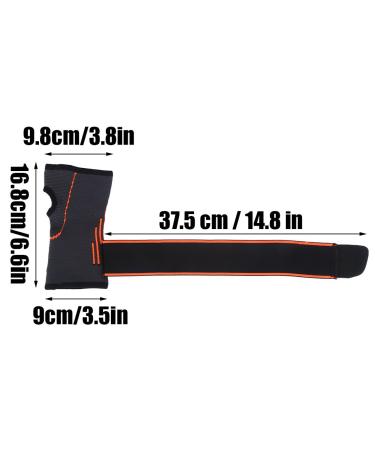 Buy Pwshymi Black-Orange Wrist Brace | Durable Sports Support with Hook & Loop Strap - Ideal for Athletes | International Shipping Available - Buy Online on GoSupps.com