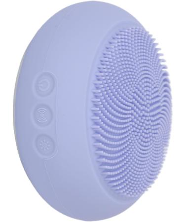 Electric Facial Cleanser Waterproof 5 Times Heating Energy Skin-friendly Facial Cleansing Brush USB Charging for All Skin Types for Deep Cleansing (Purple) - Buy Online on GoSupps.com