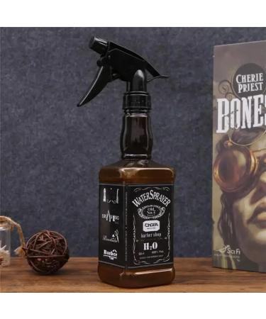 500ML Retro Hairdressing Spray Bottle | Black Liquid Pump for Salon Gardening & Household Use - Buy Online on GoSupps.com