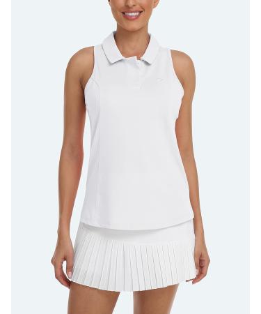 MoFiz Women's Sleeveless Golf Polo Shirt - White Camo - Medium - Buy Online on GoSupps.com