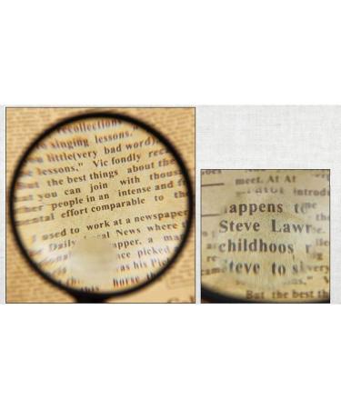 Magnifying Glasses Educational Hobby Magnifiers Handheld 10 Times Magnifying Glass 20 Times Old Man High-Definition High-Power Optical Lens Reading 90Mm Comfortable Anniversary - Buy Online on GoSupps.com