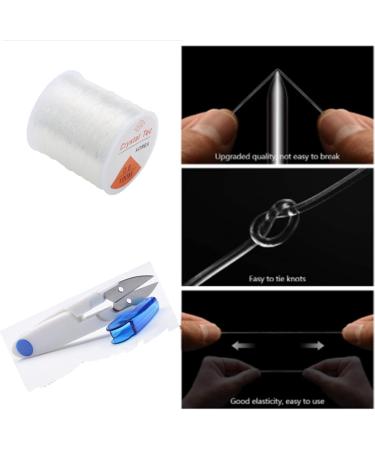 Nylon Elastic String for Jewelry Making - 0.8mm Clear Cord 100M Crystal - DIY Bracelet and Necklace Stretchy Thread - Buy Online on GoSupps.com