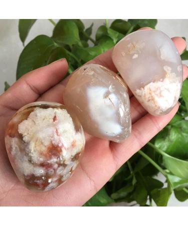 ENPAP 90-100g Beautiful Natural Cherry Blossom Agate Hand Play NaturalStones xingyong - Buy Online on GoSupps.com