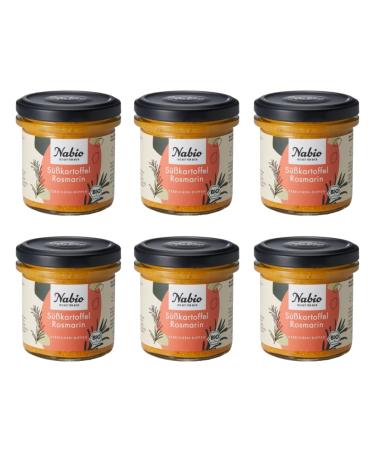 NABIO | Mediterranean spread sweet potato rosemary I vegan I (6 x 135g) Sweet potato rosemary 135 g (pack of 6) - Buy Online on GoSupps.com