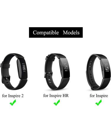 Breathable Black Ankle Band for Fitbit Inspire/Inspire HR - Replacement for Inspire 2 - Compatible Design - Buy Online on GoSupps.com