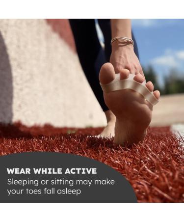 Buy Awesome Toes Spacers & Separators Kit | Fast Relief for Hammertoe & Bunions | Includes Toe Stretch Band & Individual Spacers | Ideal for Walking Running & Yoga | International Shipping - Buy Online on GoSupps.com