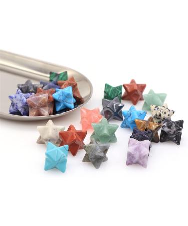 1-40PC 13mm Merkaba Star Natural Stone Crystal for DIY Jewelry Gem Decoration Wholesale (Color : Mix Random Stones Size : 10 pcs) 10 pcs Mix Random Stones - Buy Online on GoSupps.com