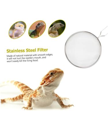 GANAZONO 3pcs Pet Sand Shovel Lizard Terrarium Fine Sand Sifter Reptile Litter Scoop Silver Stainless Steel 26x14cmx3pcs Silverx3pcs - Buy Online on GoSupps.com