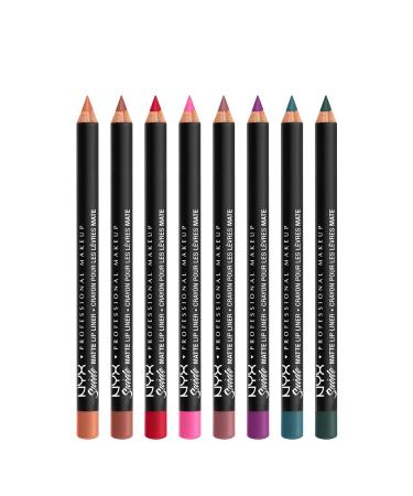 NYX Professional Makeup Suede Matte Lip Liner in Violet Smoke - Long-Lasting Formula for Bold, Beautiful Lips - Buy Online on GoSupps.com