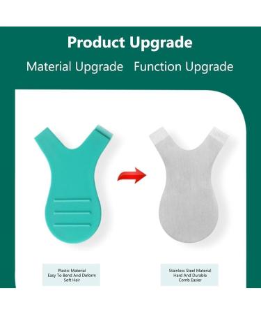 Y Comb Lash Lift Brush Stainless Steel Perming Lift Tool | Reusable Grafting Eyelash Lift Portable Makeup Beauty Tool Supplies for Girls Women Silver Y - Buy Online on GoSupps.com