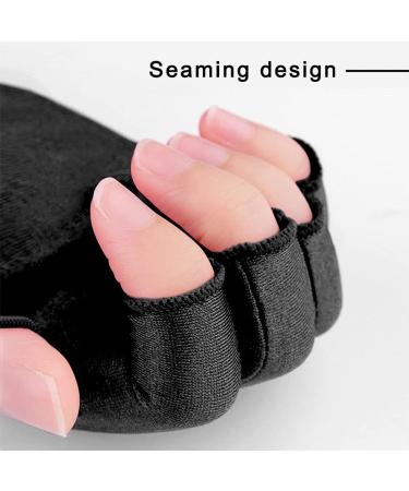 Pimoys Anti UV Gel Manicure Gloves - Hand UV Protection for Gel Nails | Black Fingerless Gloves for UV Nail Lamp Light - Buy Online on GoSupps.com