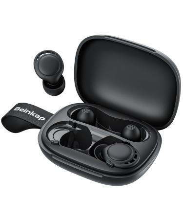 Ear Plugs for Sleeping Noise Reduction Beinkap Reusable Earplugs Hearing Protection for Focus Study Work 6 Pair Eartips in S/M/L Flexible Silicone Soft 35dB Noise Cancelling with Storage Case Black-nc06