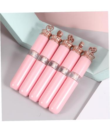 5 pi ces Tubes de L vres Vides Plastique Contenants Rechargeables pour Gloss Huile et Teinture Forme C ur Rose Portable et R utilisable pour Voyage et DIY - Buy Online on GoSupps.com