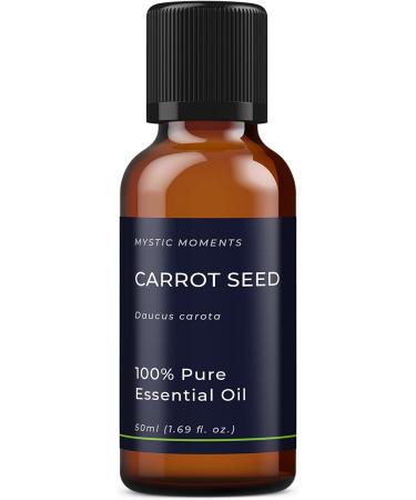 Buy Mystic Moments Carrot Seed Essential Oil 50ml - Pure Natural Vegan Oil for Diffusers Aromatherapy & Massage - GVO-Free - Buy Online on GoSupps.com