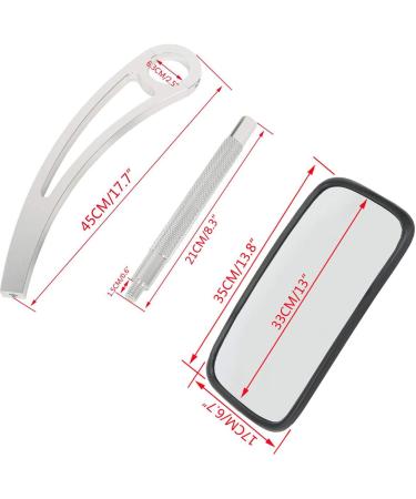Tengchang Boat Wakeboard Tower Mirror Convex Water Ski Rearview- Long Silver Arm - Buy Online on GoSupps.com