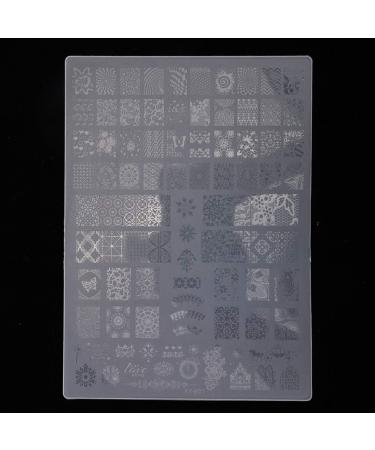Nail Art Template Plastic Nail Stamping Plates Stencil Manicure Stamping Animal Flower Nail Art Stencil Versatility for Women Kid Art Decoration(XY-B02) - Buy Online on GoSupps.com
