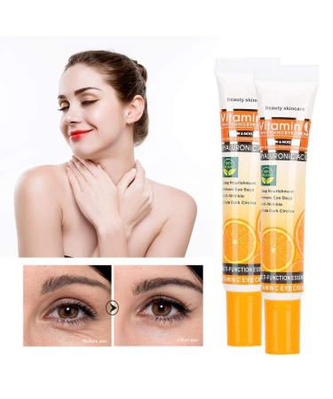 Vitamin C Eye Cream - 25ml | Anti-Wrinkle Reduces Dark Circles & Swelling | Moisturizing Eye Care (2-Pack) - Buy Online on GoSupps.com