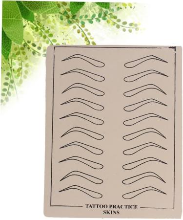 Angoily 6 Sheets Eyebrow Practice Skin Eyebrow Microblading Beauty Eye Brow Practice Skin Eyebrows 6 Pcs As Shown - Buy Online on GoSupps.com