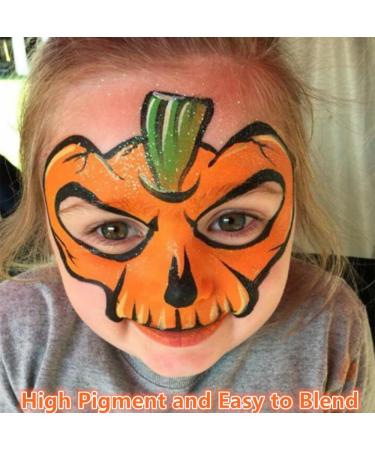 Go Ho Orange Cream Face Body Paint 2.37oz - Water Based Makeup for Kids Party, Cosplay, Halloween Festivals - Buy Online on GoSupps.com