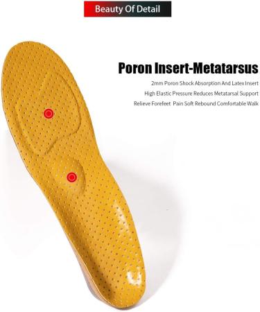 Orthopedic Insoles for Flat Feet | Arch Support Microfiber Leather Inserts for Men & Women (41-43 - Buy Online on GoSupps.com