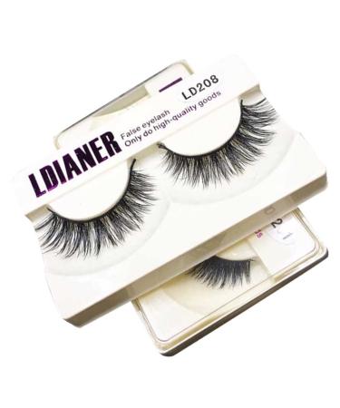 Beavorty Pair natural fake lashes natural false eyelashes natural false lashes Long Thick Eyelashes Natural Eyelashes Fake Eyelash 3d dense