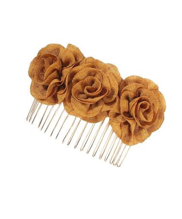FRCOLOR Flower Hair Clip Barrettes for Women Metal Hair Clips Womens Hair Clips Hairclips Clips for Hair Cloth Flower Hairpin Bridal Barrette Bridal Flower Clip Miss Wedding Set
