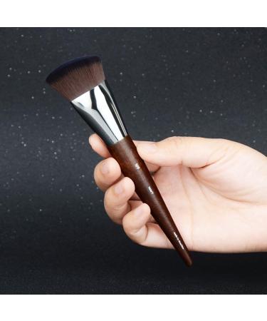 Diamond Shaped Liquid Foundation Makeup Brush - Premium Brown Makeup Tool for Flawless Application - Buy Online on GoSupps.com