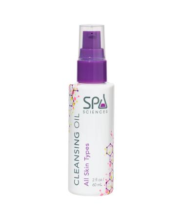 SPA SCIENCES - Cleansing Oil - Made in the USA - With Green Tea Chamomile Extracts - Soothe Hydrate Cleanse - Vegan - For All Skin Types - 2oz