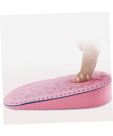 GLEAVI Invisible Heel Lift Insoles for Women - 4 Pairs Breathable Shoe Inserts - Soft Pink Heightening Half Pads for Canvas Shoes (12.5x6x3.5CM - Buy Online on GoSupps.com
