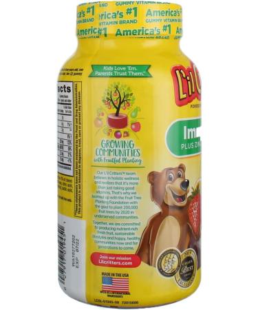 Lil Critters Immune C Plus Zinc & Vitamin D Gummies - 190 Count for Kids' Immunity Boost - Buy Online on GoSupps.com