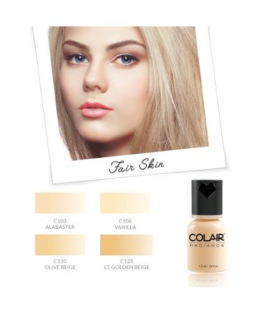 Dinair Professional Natural Look Summer Kit | FAIR Shades | 10pc Airbrush Makeup Set for Foundation, Blush, Shimmer, Concealer, Eyeliner | Includes Shadow/Brow Stencils - Buy Online on GoSupps.com