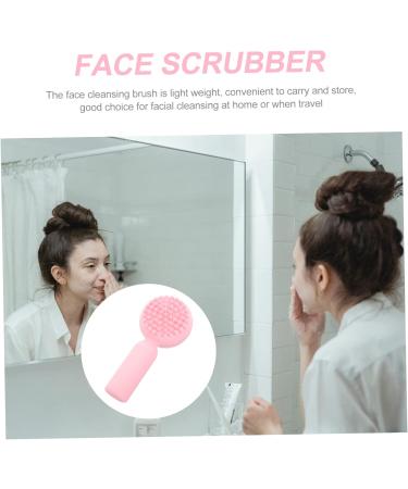 Ipetboom Silicone Face Brush Facial Exfoliator Facial Scrubber for Face Cleaning Scrubber Face Scrub Face Silicone Scrubber Facial Brush Pink Cleansing Brush 3d Manual Silica Gel 11x5cm Pink - Buy Online on GoSupps.com