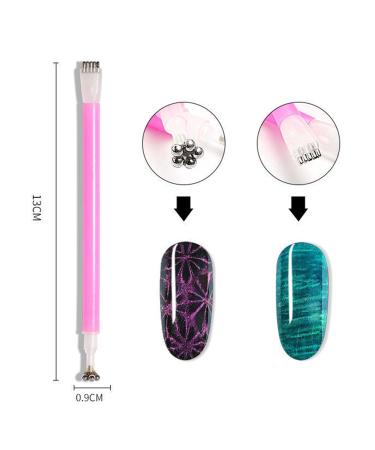 15Pcs Cat Eye Nail Magnet Set - SILPECWEE Magnetic Nail Art Tools for Perfect Gel Designs | International Shipping - Buy Online on GoSupps.com