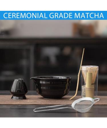 Lot de 5 bols matcha en c ramique avec bec verseur balai matcha en bambou pelle passoire matcha sans poudre kit de d marrage pour matcha c r monial (vert matcha) Vert Matcha. - Buy Online on GoSupps.com