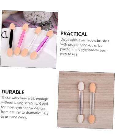 Hemoton 50pcs Two-color Eyeshadow Brush Makeup Supplies Eyeshadow Makeup Accessories Dual-ended Eye Stick Makeup Brush Latex Sponge Eyeshadow Eye Makeup Tools Eyeshadow Cosmetic Applicator - Buy Online on GoSupps.com
