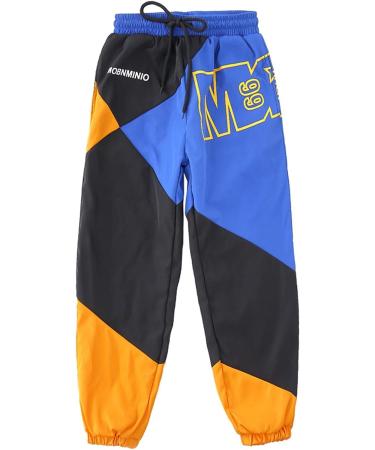 LOLANTA Color Block Jacket and Track Pants Set for Boys and Girls, Hip Hop Dance Patchwork Clothes, Unisex Streetwear Blue (Ages 8-10) - Buy Online on GoSupps.com