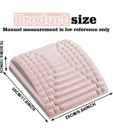 Homury Refresh Neck and Back Stretcher - Pain Relief & Posture Corrector for Bed | Back Extensor & Neck Support Pillows (Pink) - Buy Online on GoSupps.com