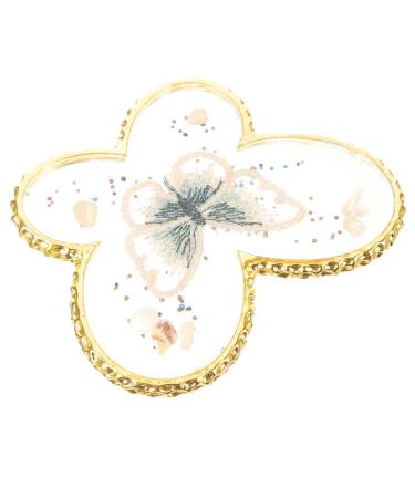 HONMEET Nail Polish Mixing Pallet Manicure Color Mixing Palette Display Nail Art Palette (Butterfly Shape)