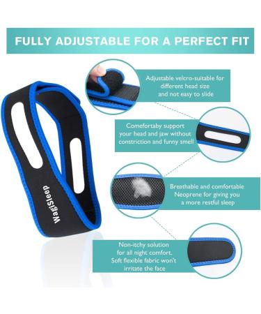 WagiSleep Upgraded Anti Snoring Chin Strap - Effective Snoring Solution for Men and Women - Buy Online on GoSupps.com