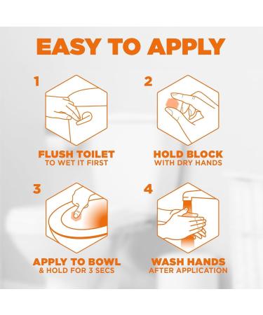 Harpic Hygienic Fresh Sticker Adhesive Toilet Block Yellow - Citrus 4 Packs of 4 stickers. Toilet Freshener No Plastic Applicator. 4 count (Pack of 4) - Buy Online on GoSupps.com