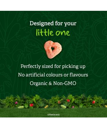 GERBER Organic Plant-Tastic Lentil Hearts Banana Carrot Raspberry 42g 4 Pack - Buy Online on GoSupps.com