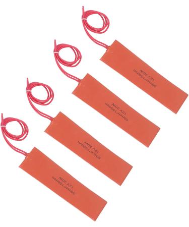 20W 12V Flexible Silicone Heating Pad Blanket Mat - 4 Pack Industrial Heater for Equipment Warming & Temperature Maintenance - Fast Worldwide Shipping - Buy Online on GoSupps.com