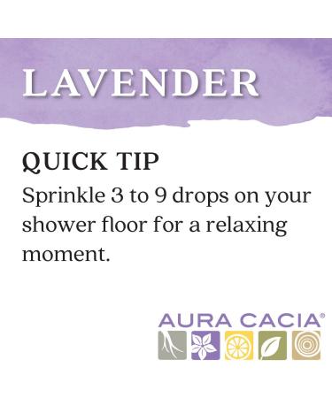 Buy Aura Cacia Organic Lavender Essential Oil - Pure 0.25 fl oz (7.4 ml) for Relaxation - Buy Online on GoSupps.com