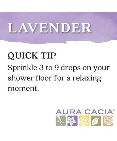 Aura Cacia 100% Pure Lavender Essential Oil - GC/MS Tested 60 ml (2 fl. oz.) - Shop Internationally for Quality Lavandula angustifolia - Buy Online on GoSupps.com
