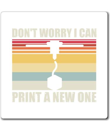 Humorous Computer Technicians Printers Illustration Saying Hilarious 3D Printing Inventions Geeky Vintage Pun Magnets 3" 3" - Buy Online on GoSupps.com