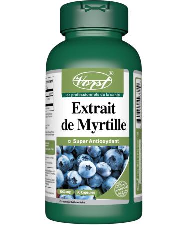 VORST Bilberry Supplement 8000mg Raw Equivalent (80mg 100:1 Extract) 3 X 90 Capsules | Eye Antioxidant Circulation Enhancer & Inflammation Reducer | Non Gmo Wild European Blueberry | Powder Pills | 3 Bottles 90 count (Pack of 3) - Buy Online on GoSupps.com