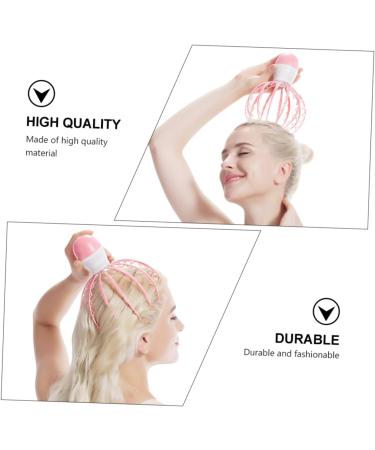 Healeved 3ST Scalp Massager & Shampoo Brush - Multi-Use Head Gua Sha Tool | Baby Octopus Design | ABS Pink Massage Claw - Buy Online on GoSupps.com