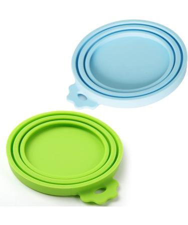 SLSON 3 Pack Pet Food Can Covers - Universal Silicone Lids for Cat and Dog Cans - Blue, Green, Pink - Fits 3 Standard Sizes - Buy Online on GoSupps.com